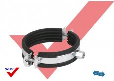 Schraubrohrschelle 31-36 mm M8/10 EPDM 2-teilig  WUS - Practica II